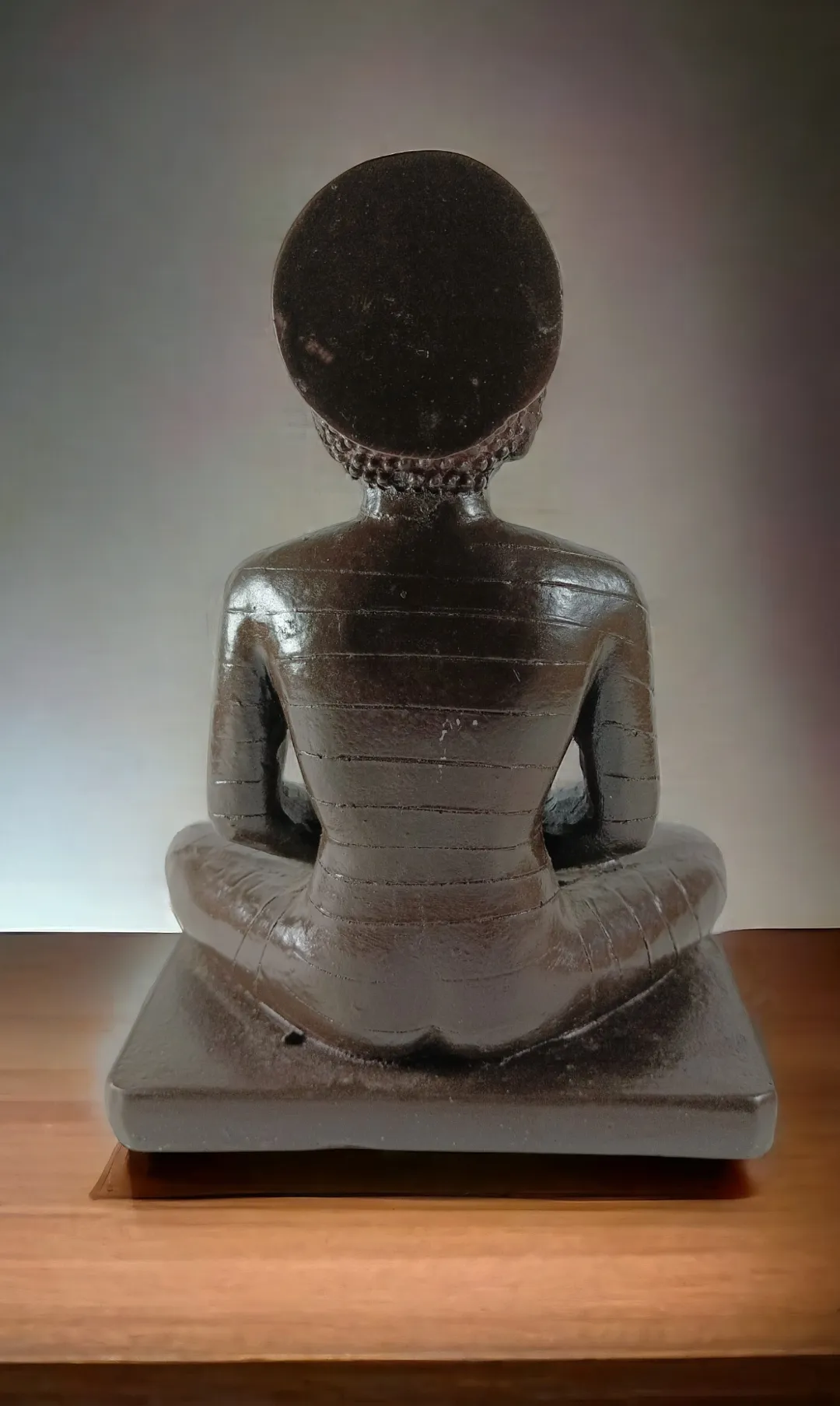 Lord Mahaveer Resin Idol – Premium Black Decorative Statue for Home Temple