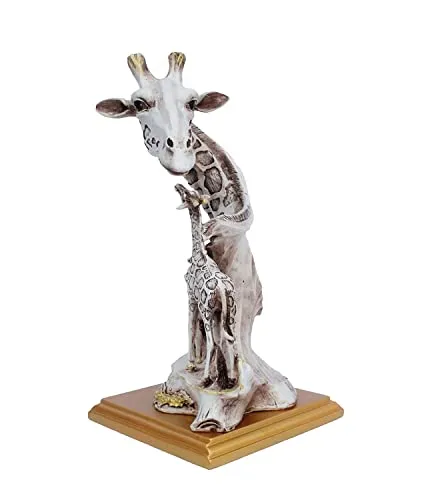 Luxury Giraffe Family Statue – Contempor...