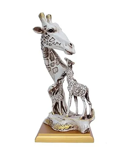 Luxury Giraffe Family Statue – Contemporary Home Decor Sculpture