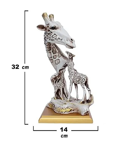 Luxury Giraffe Family Statue – Contemporary Home Decor Sculpture