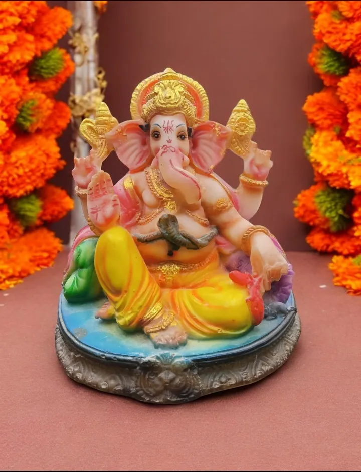 Ganesha Marble Idol | Elegant Lord Ganes...