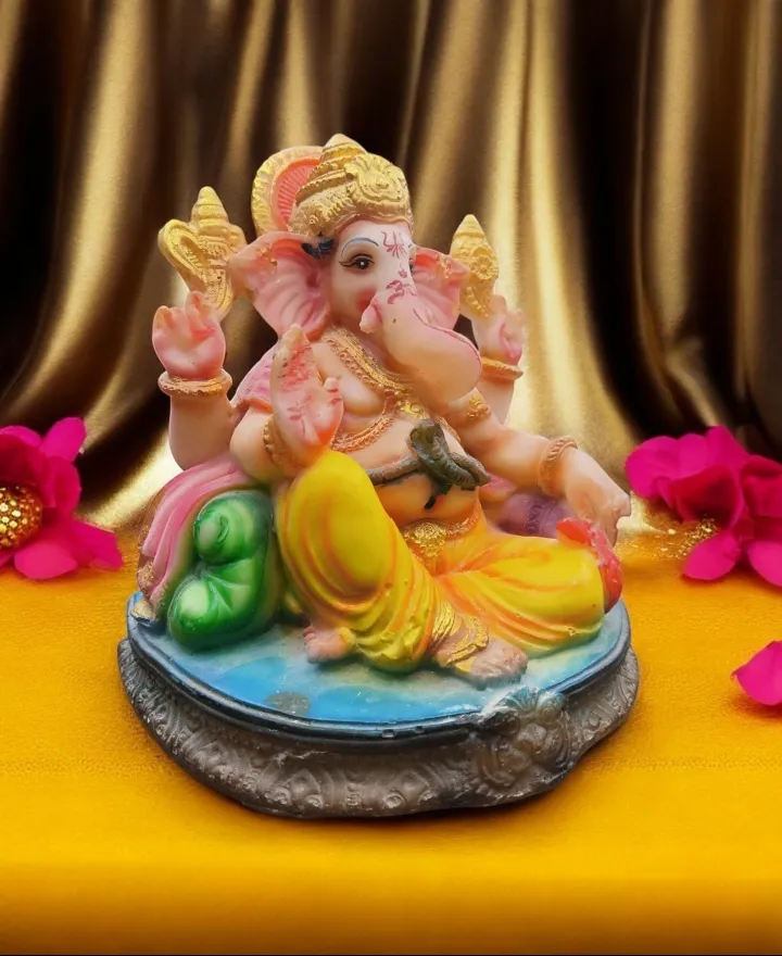 Ganesha Marble Idol | Elegant Lord Ganesha Statue for Home, Pooja Room, Office & Spiritual Décor