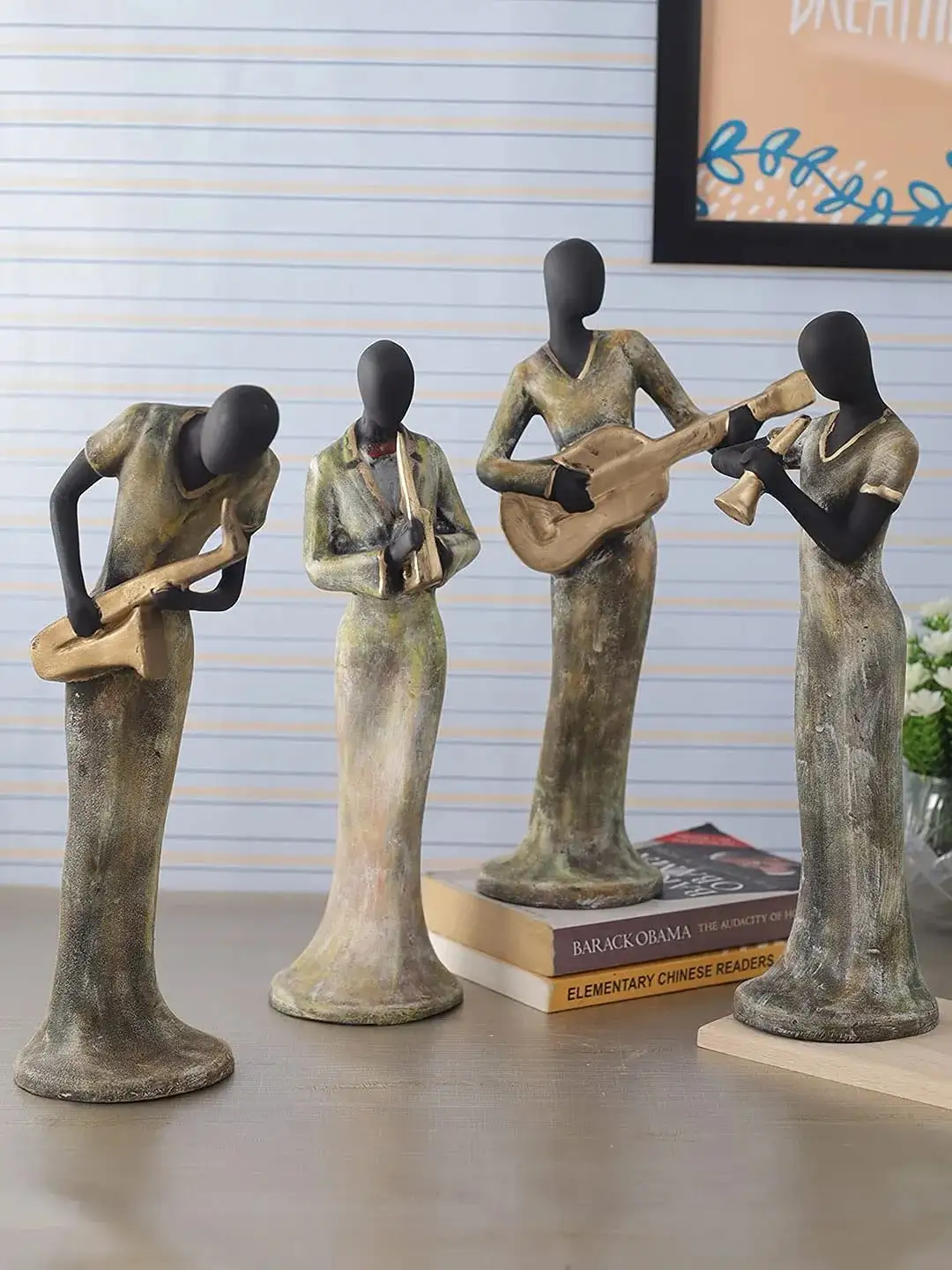 4 Lady Musical Resin Showpiece | Elegant...