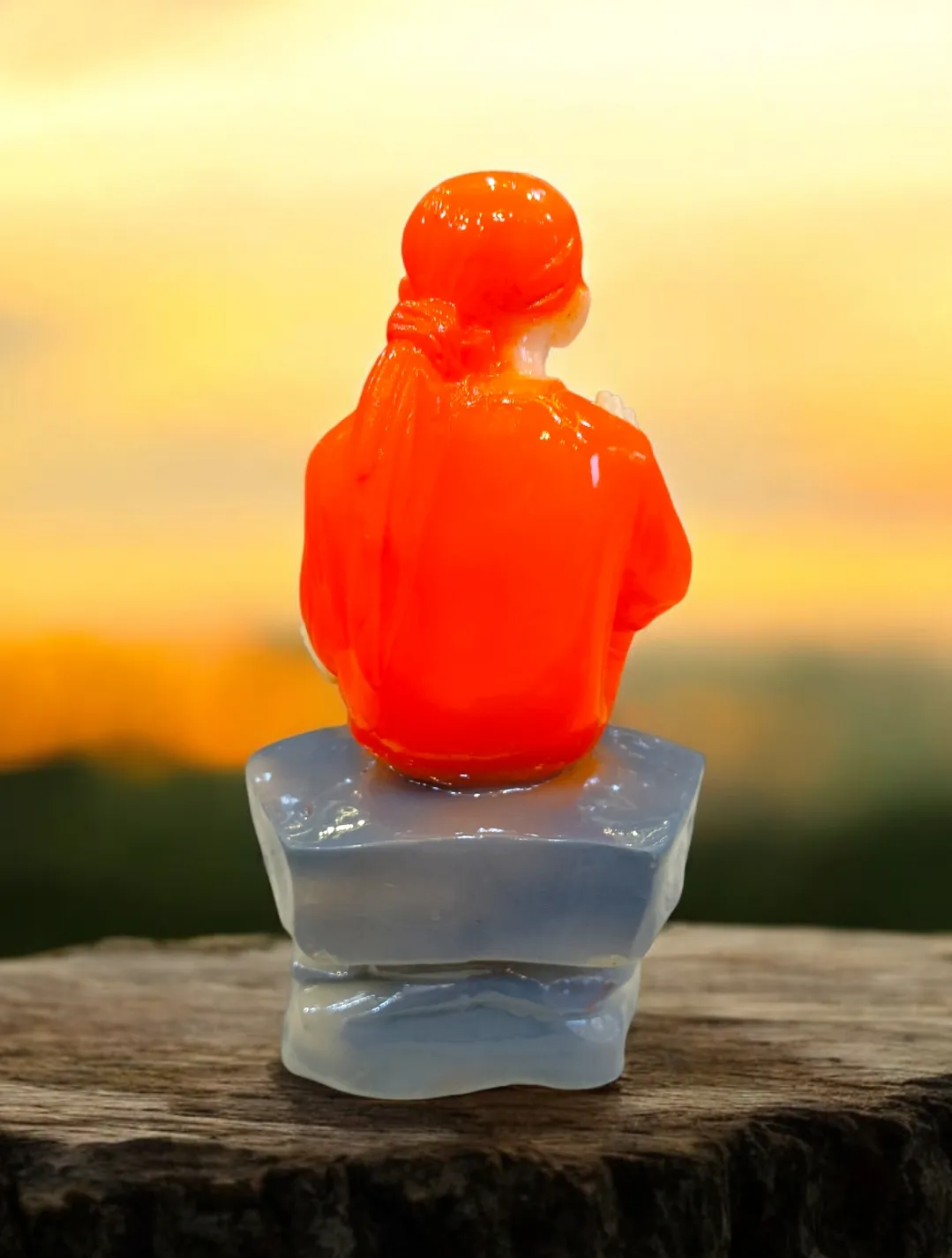 Sai Baba Marble Showpiece | Divine Shirdi Sai Baba Decorative Idol for Home, Pooja Room, Office & Gift