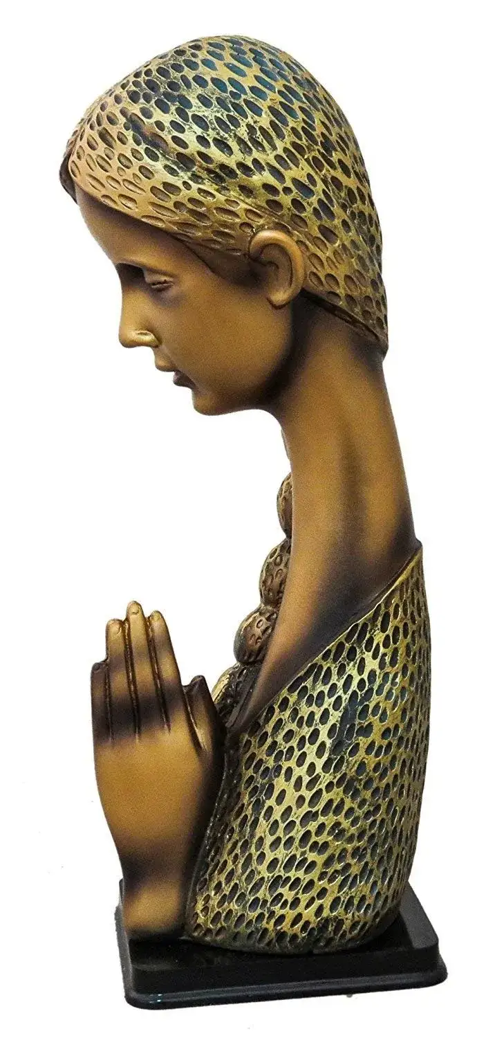 Welcome Lady Resin Showpiece | Elegant Namaste Statue for Home Entrance, Living Room & Office Décor