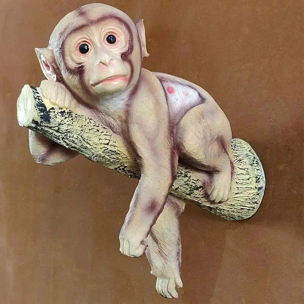 Wall Monkey Resin Showpiece | Decorative...