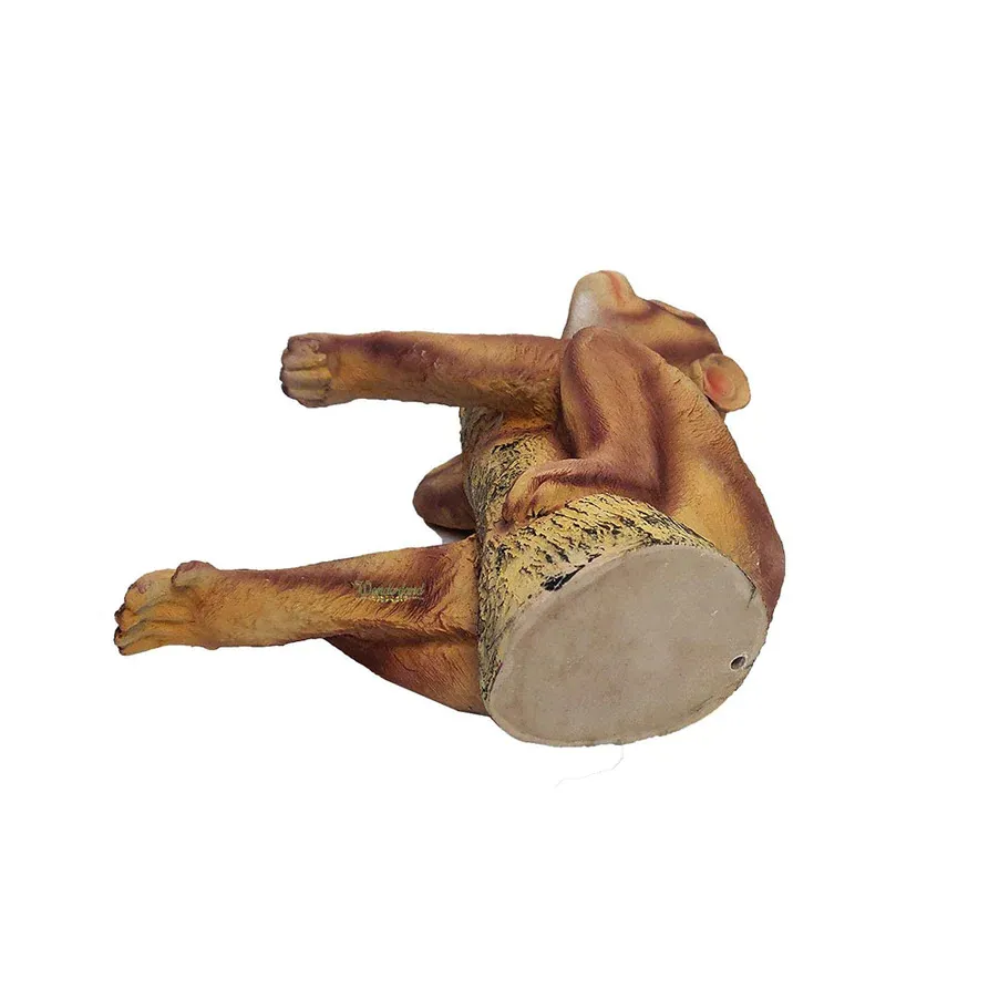Wall Monkey Resin Showpiece | Decorative Hanging Monkey Statue for Home, Living Room & Office Wall Décor