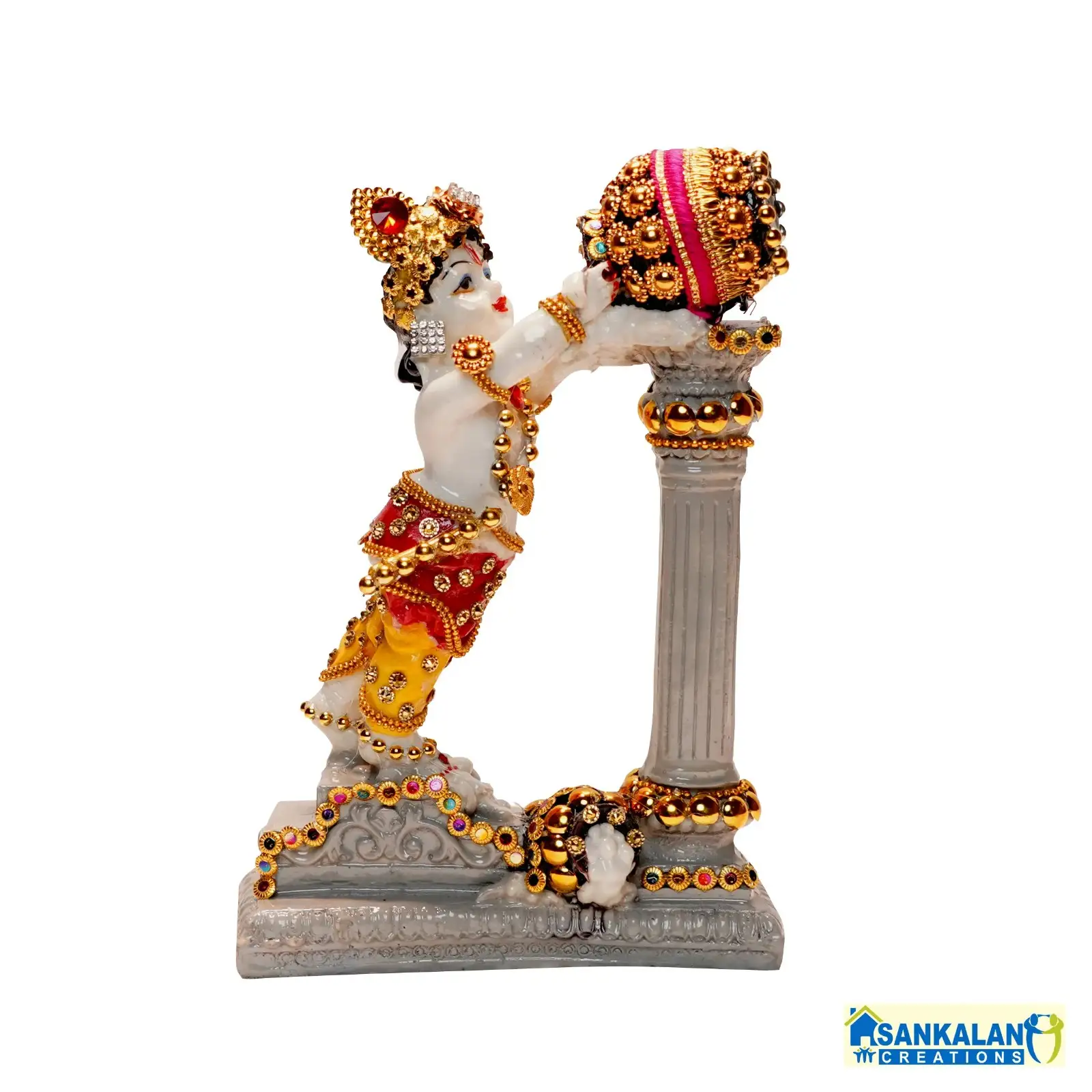 Standing Makhan Chor Marble Statue | Lor...