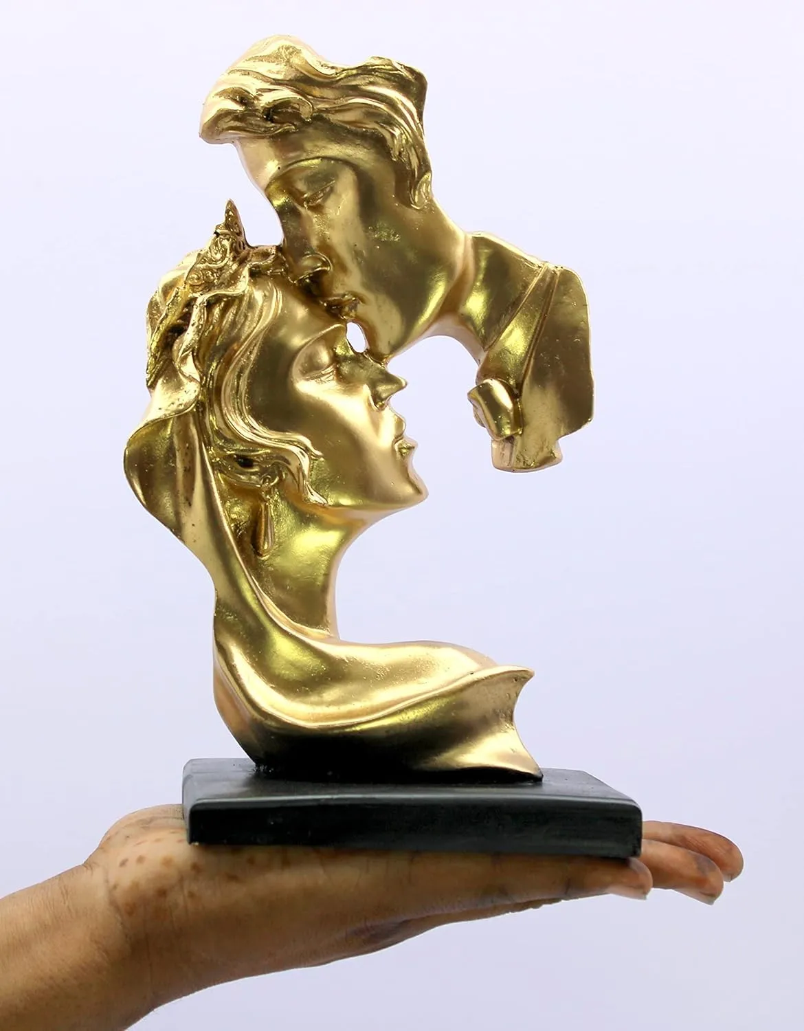 Romantic Moon Couple Showpiece – Elegant Love Statue for Home Décor, Living Room, Bedroom & Anniversary Gift