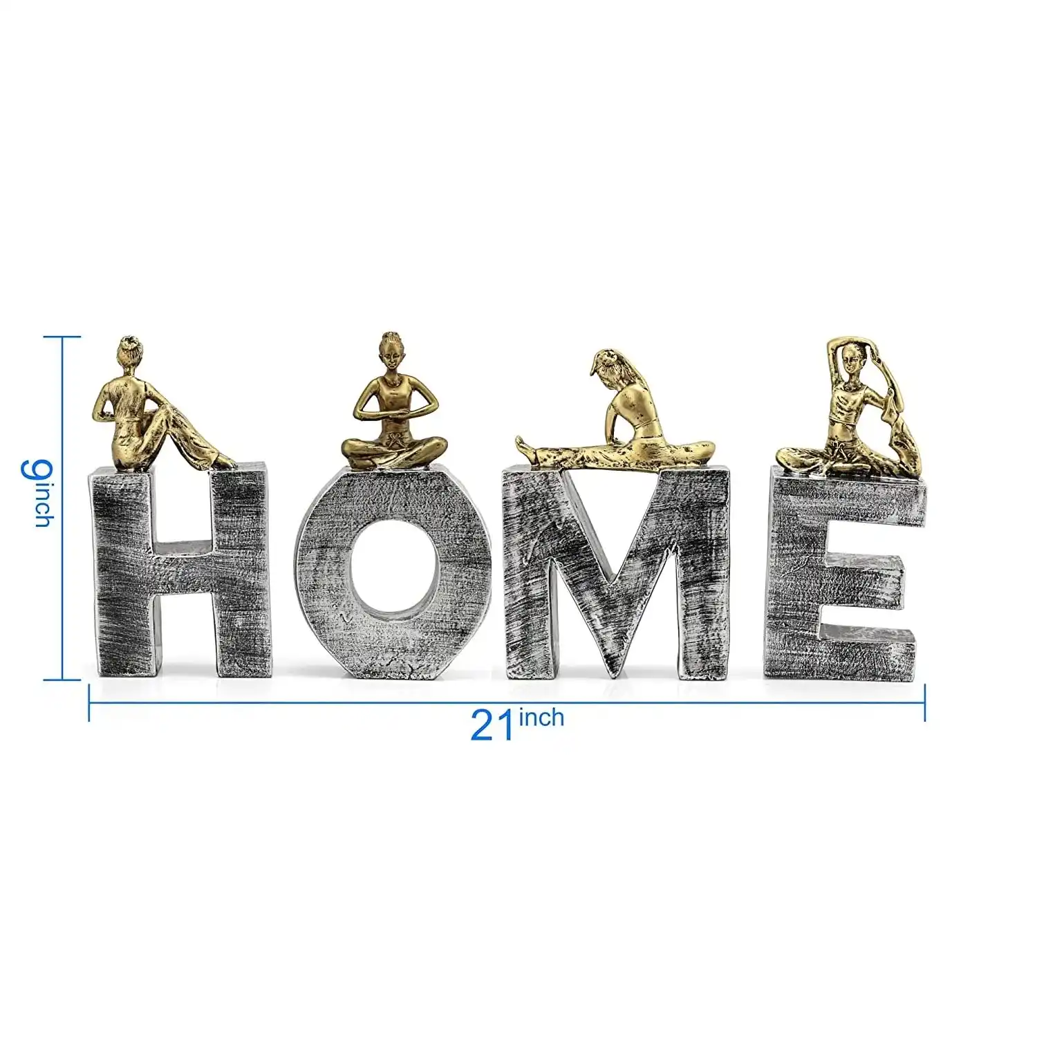 Yoga Lady Resin Showpiece | Meditating Decorative Statue for Home & Office Décor