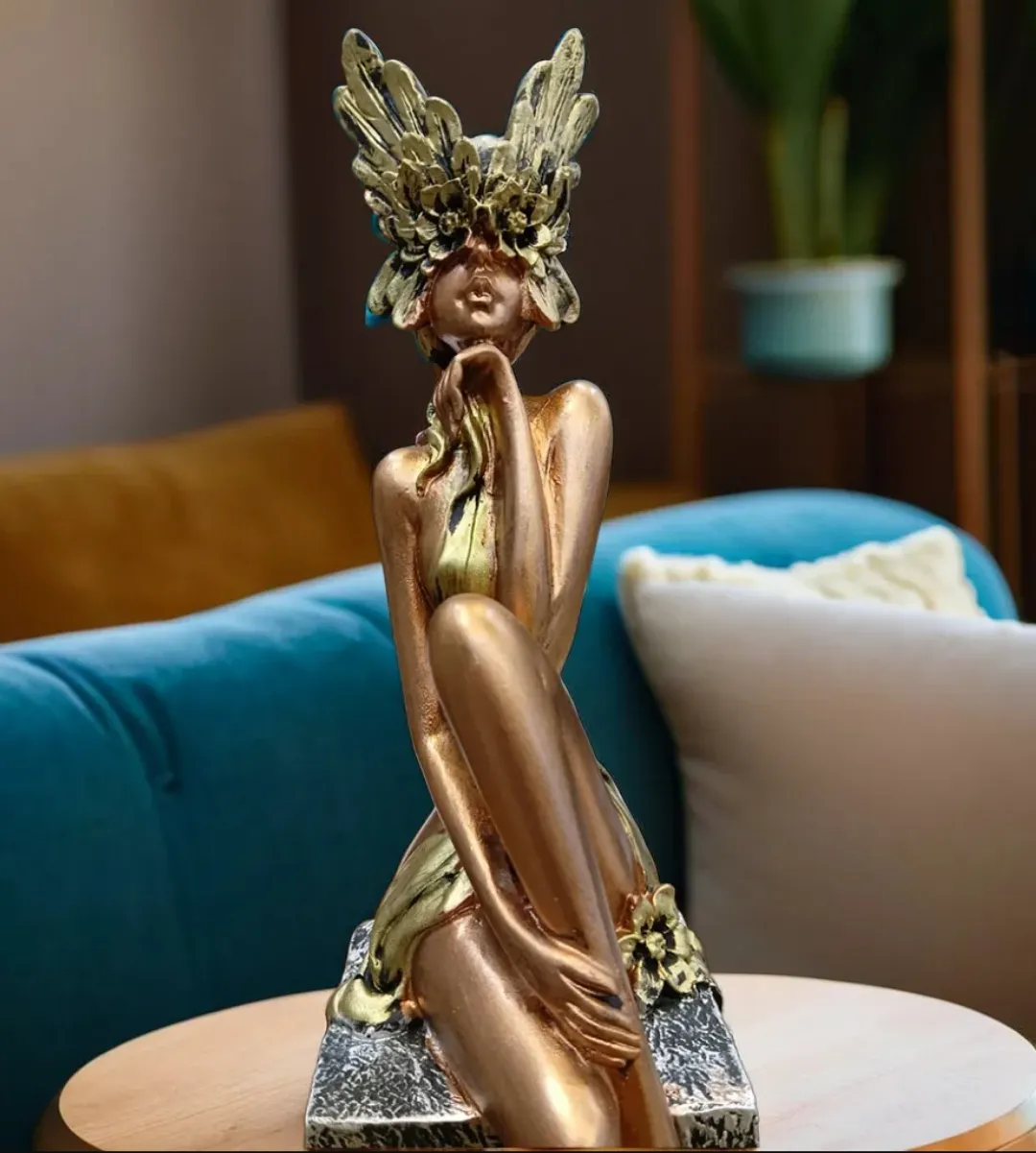 Big Leg Lady Copper Resin Showpiece | Mo...