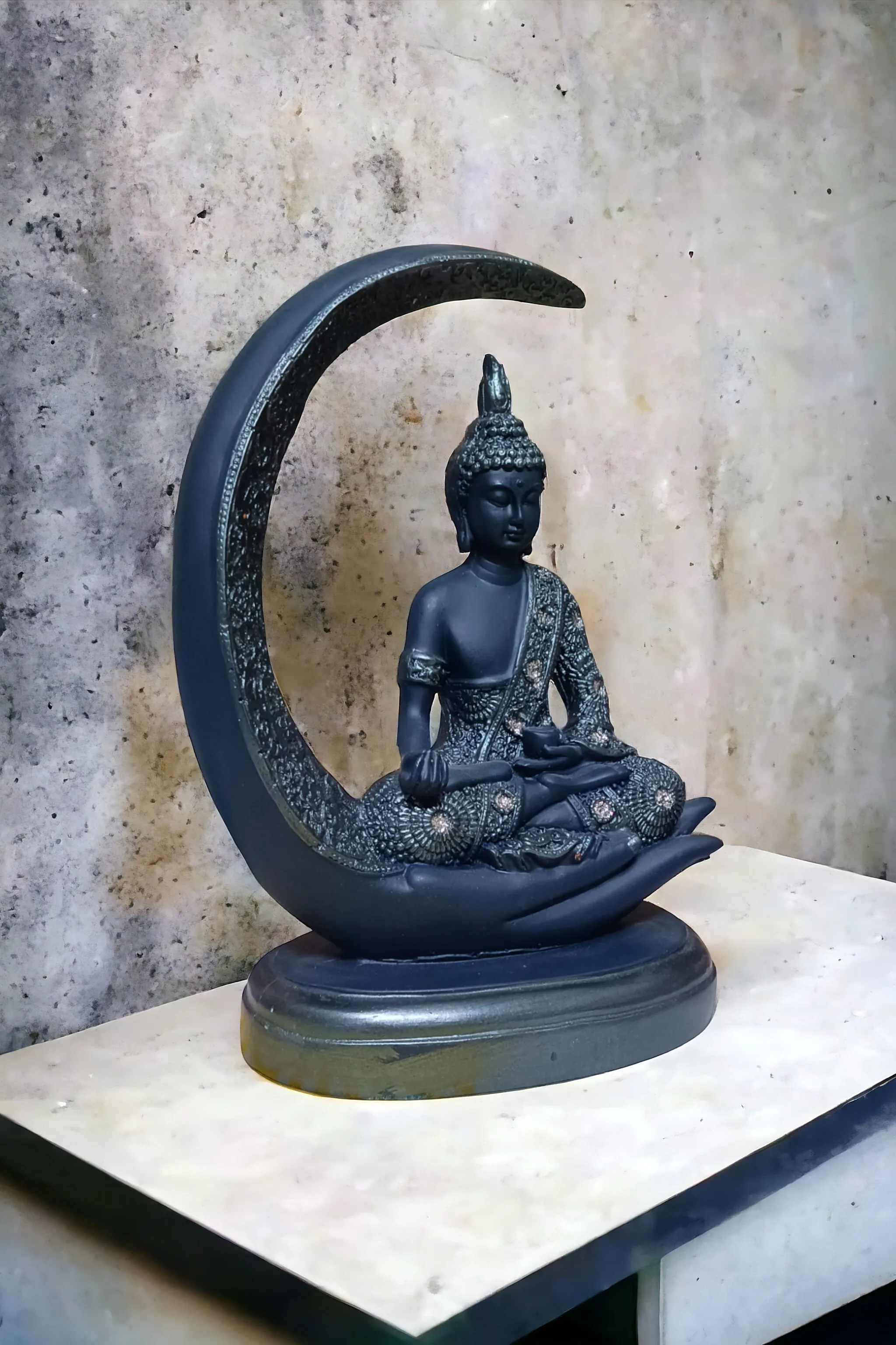 Moon Buddha Blue