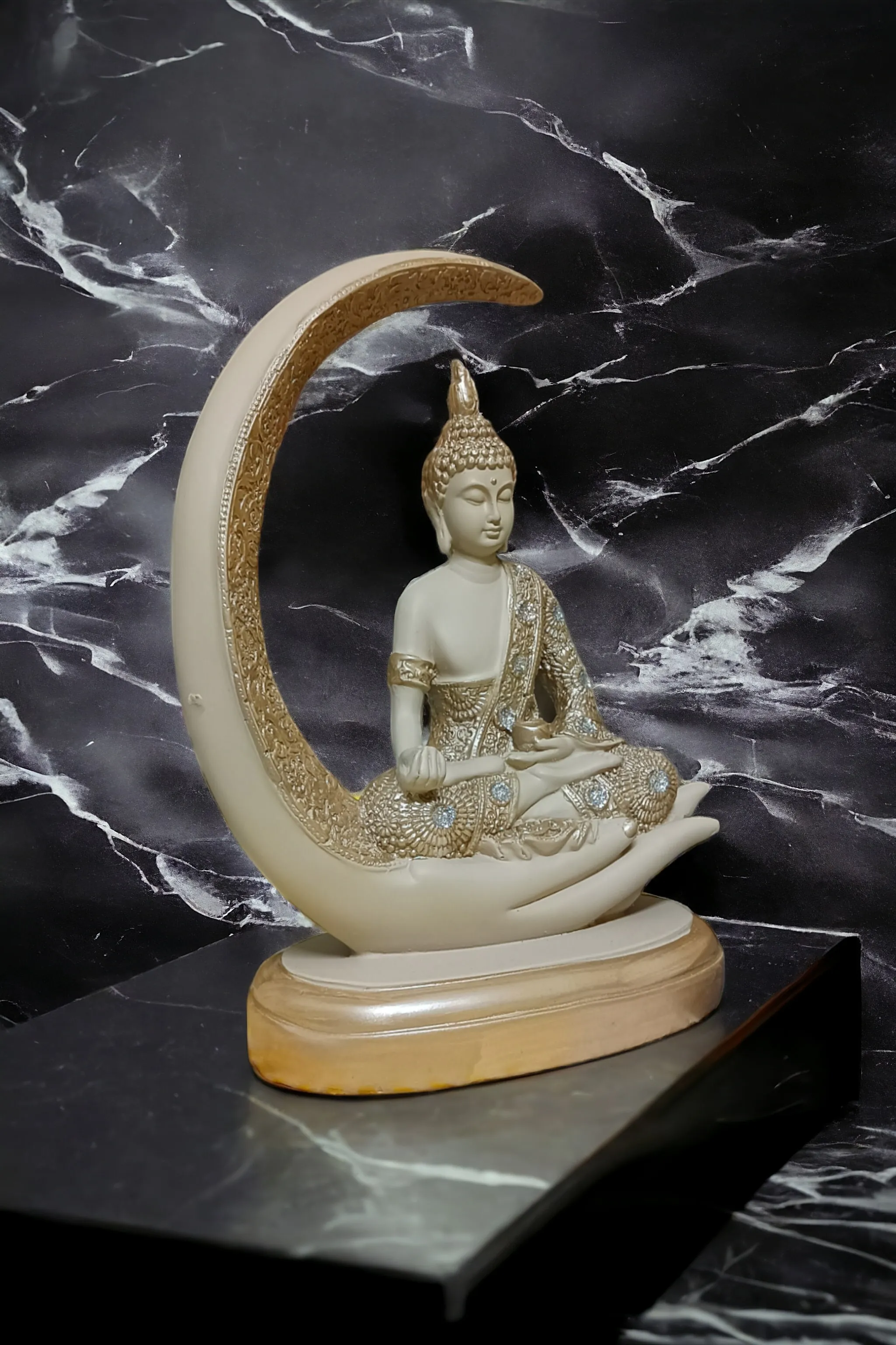 Moon Buddha Blue