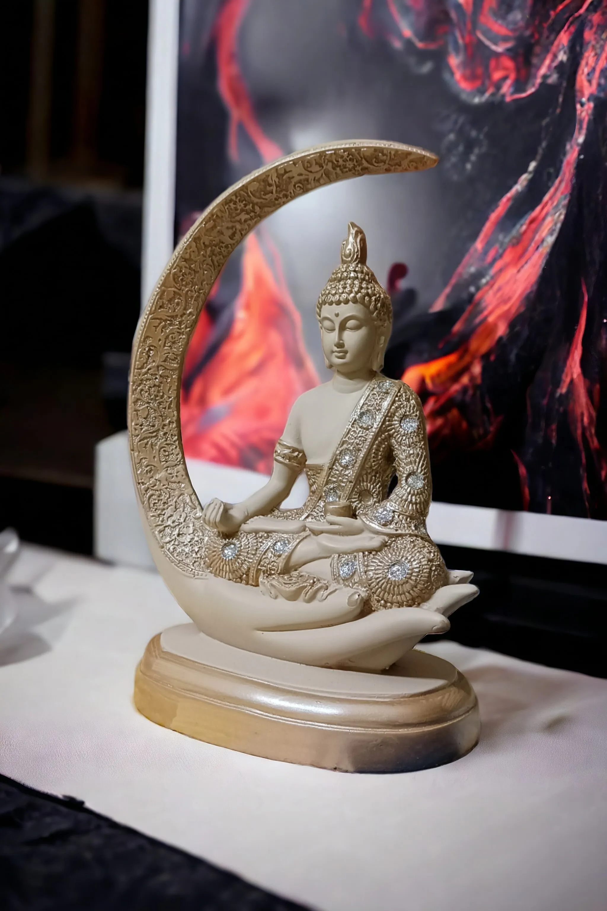 Moon Buddha Blue