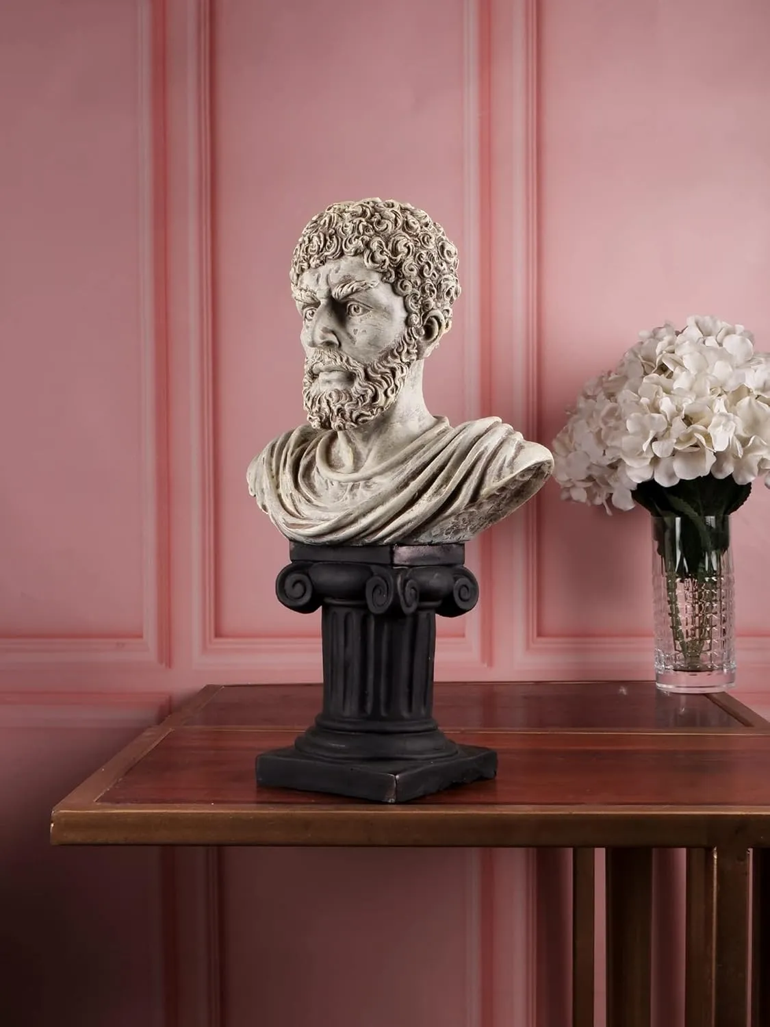 Roman Man Resin Statue | Elegant Classical Lady Showpiece for Home & Office Décorman