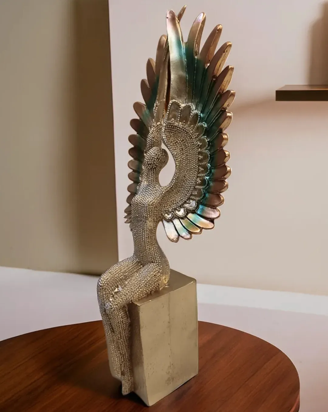 Wings Pari Resin Showpiece | Elegant Angel Fairy Decorative Statue for Home & Office Décor