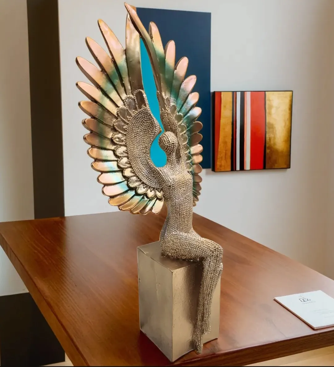 Wings Pari Resin Showpiece | Elegant Angel Fairy Decorative Statue for Home & Office Décor