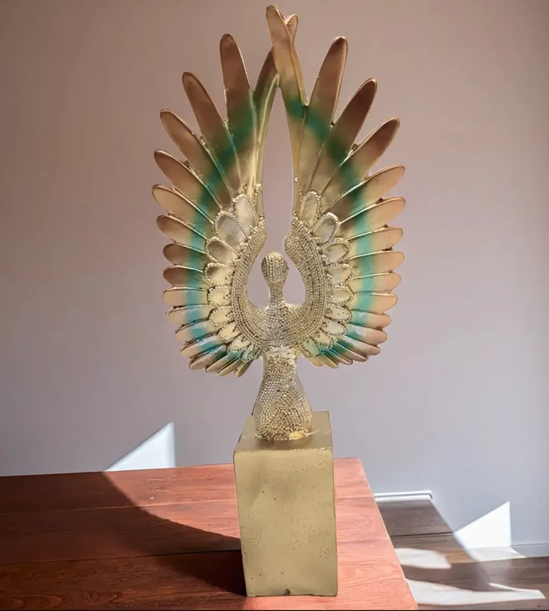 Wings Pari Resin Showpiece | Elegant Angel Fairy Decorative Statue for Home & Office Décor