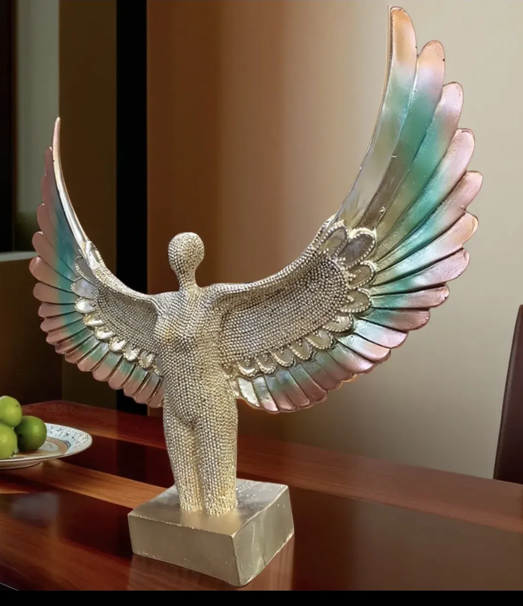 Wings Pari Resin Showpiece | Elegant Angel Fairy Decorative Statue for Home & Office Décor