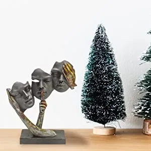 Human face Extra Hand(Gents) Resin Showpiece | Artistic Decorative Sculpture for Home & Office