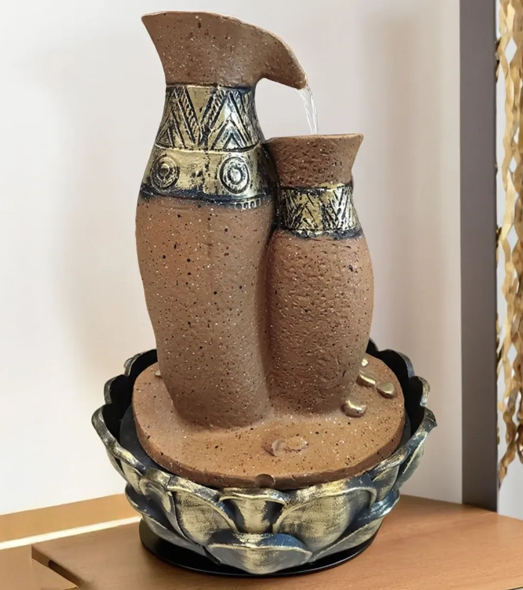 Premium Surahi Fountain Water Showpiece – Elegant Decorative Fountain for Home, Office, Garden & Living Room Décor