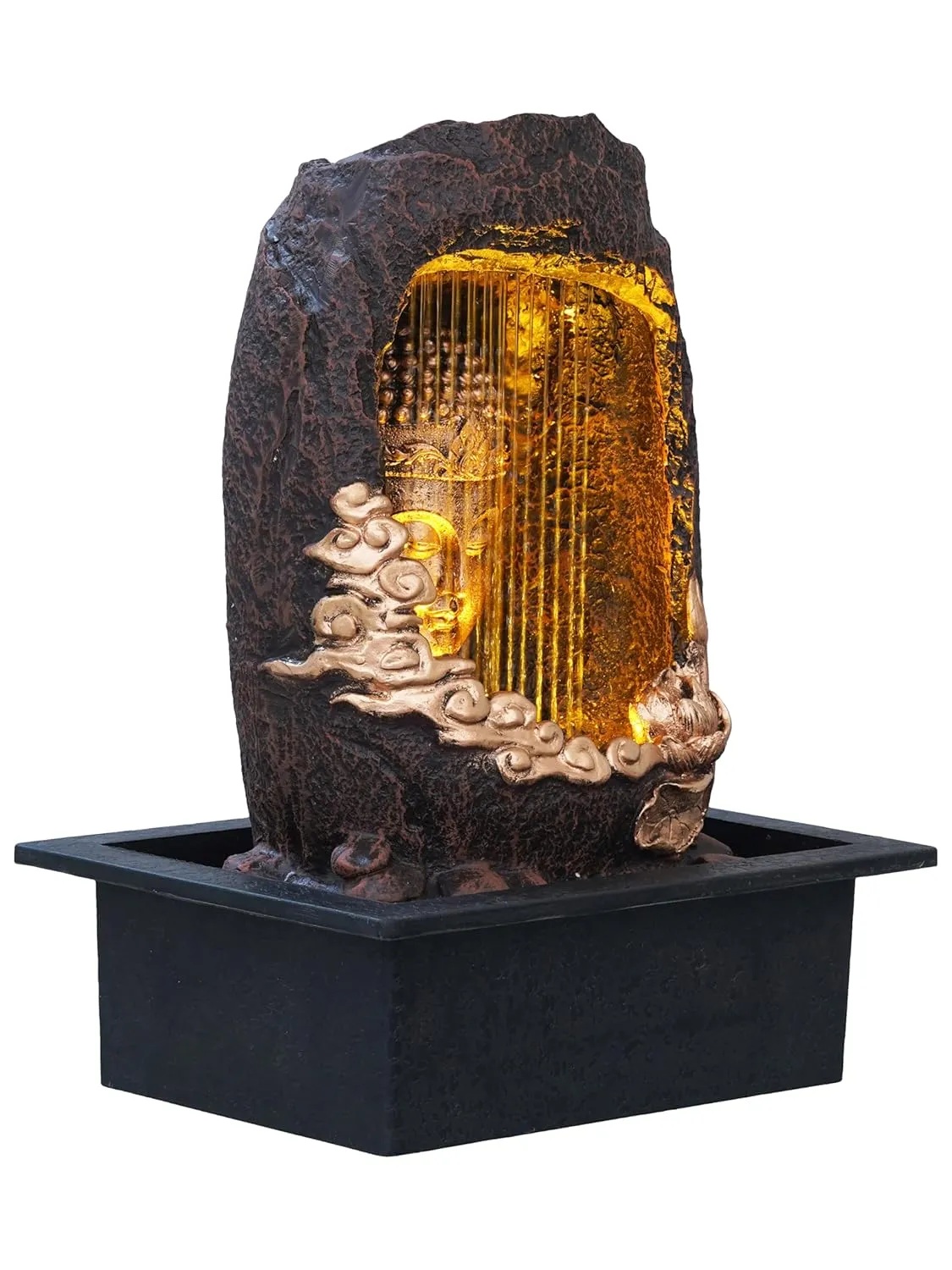 Premium Buddha Shower Fountain Water Showpiece – Elegant Decorative Fountain for Home, Office, Garden & Living Room Décor