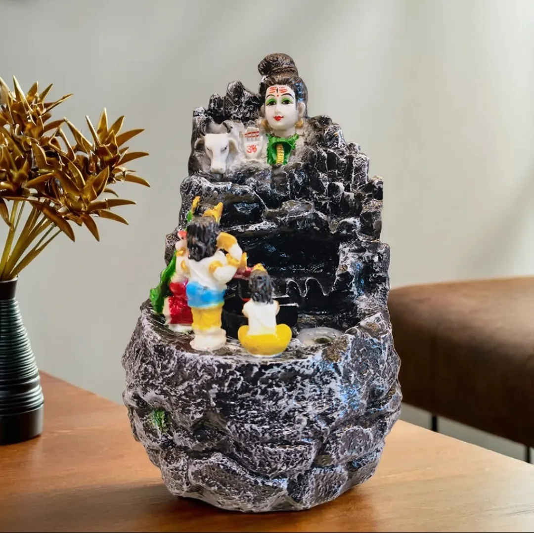 Premium Shiv Fountain Water Showpiece – Elegant Decorative Fountain for Home, Office, Garden & Living Room Décor