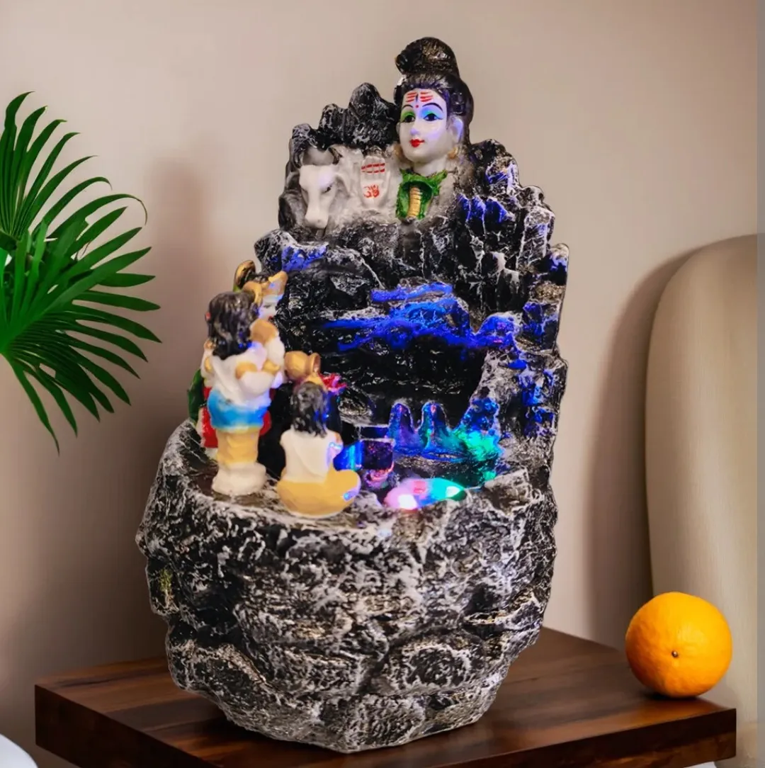 Premium Shiv Fountain Water Showpiece – Elegant Decorative Fountain for Home, Office, Garden & Living Room Décor