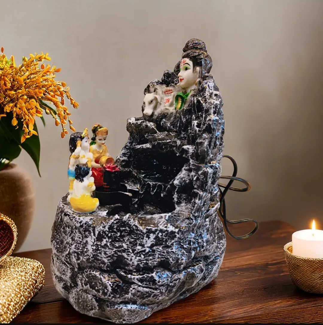 Premium Shiv Fountain Water Showpiece – Elegant Decorative Fountain for Home, Office, Garden & Living Room Décor