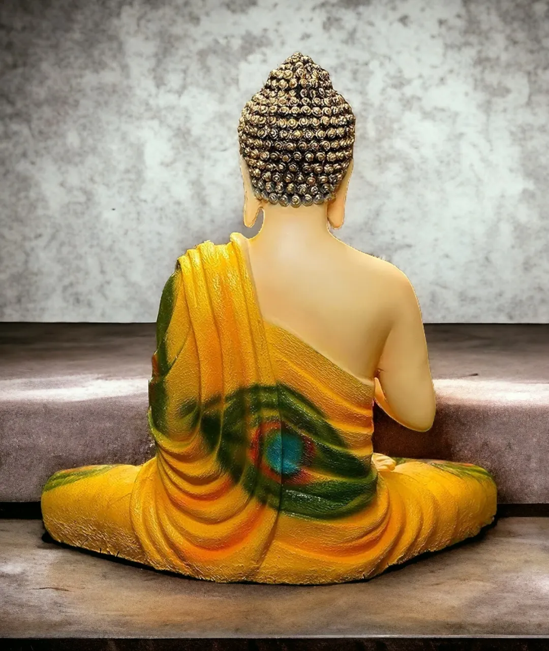 Premium 2 Feet Buddha Resin Statue – Elegant Lord Buddha Showpiece for Home, Office & Meditation Décor
