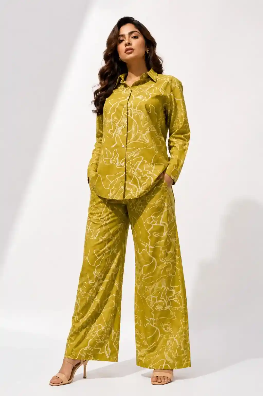 Abstract Print Co-Ord Set for Women – Ol...