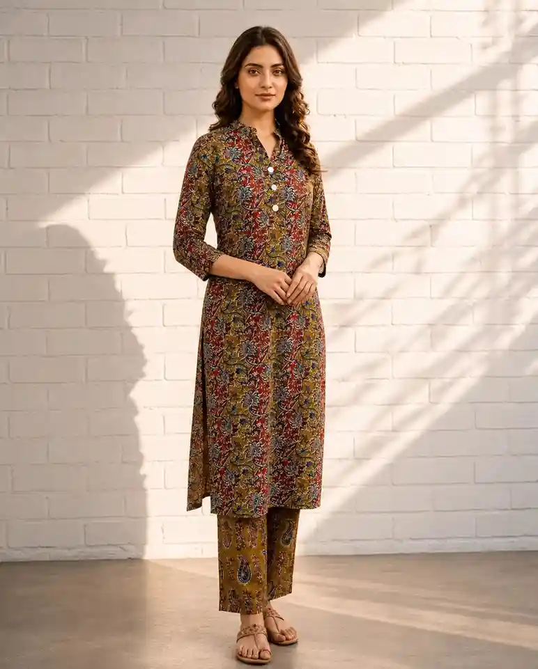 Women's Multicolor Abstract Print Cotton...