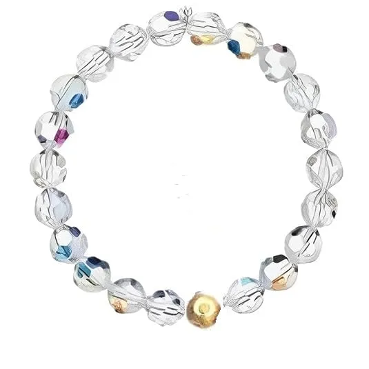 Elegant Blue Crystal Bead Bracelet | Unisex Fashion & Party Wear Jewelry