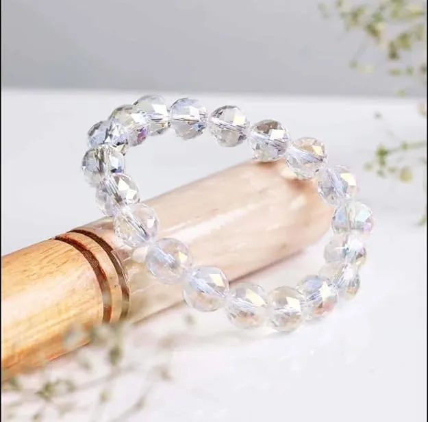Elegant Blue Crystal Bead Bracelet | Unisex Fashion & Party Wear Jewelry