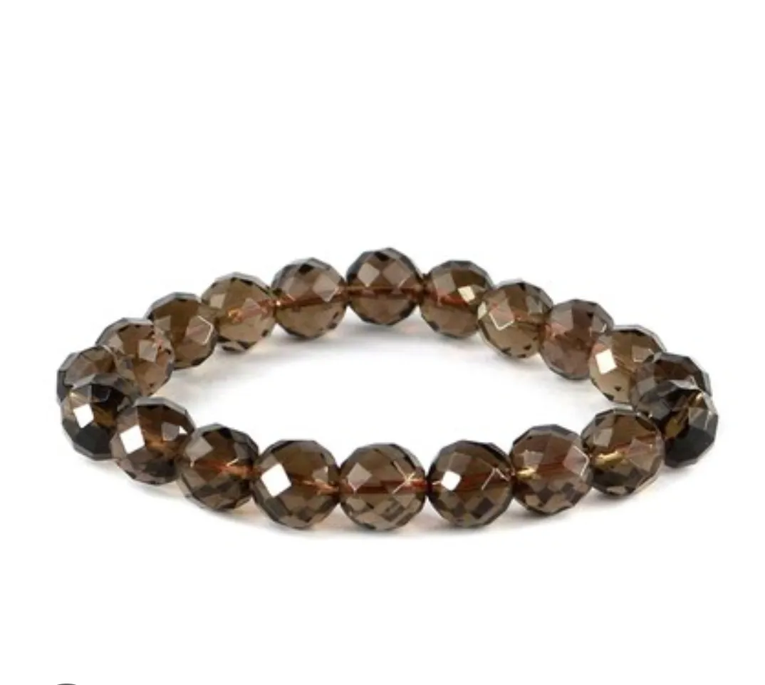 Gold Crystal Beaded Bracelet for Men & W...