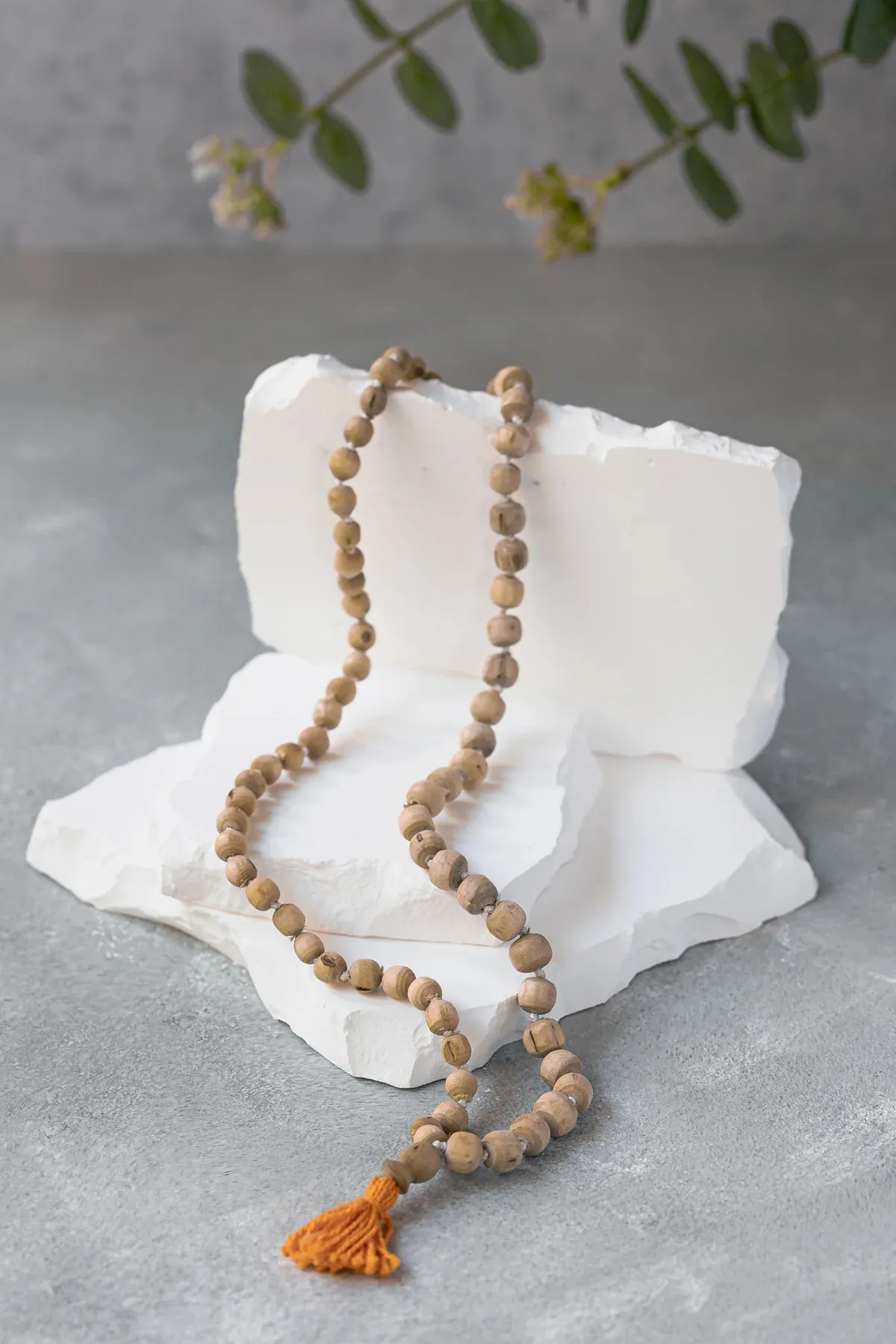 Natural Tulsi Wood Mala | Hindu Prayer &...