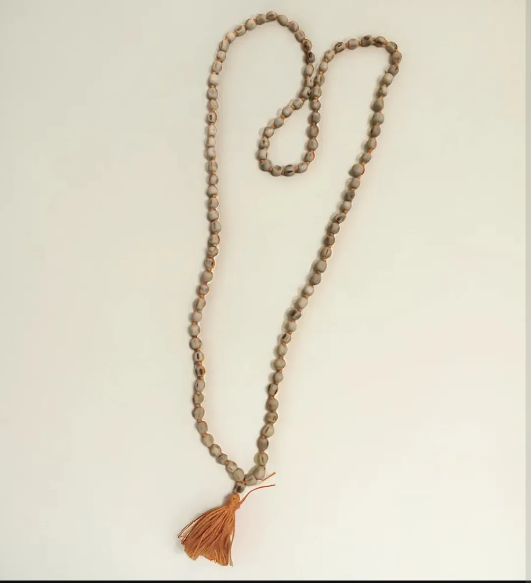 Natural Tulsi Wood Mala | Hindu Prayer & Meditation Necklace