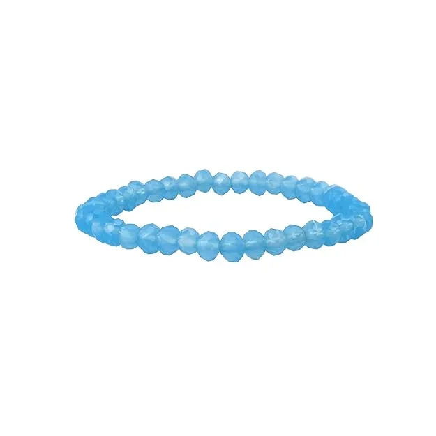 Natural Light Blue Hakik (Agate) Bead Br...