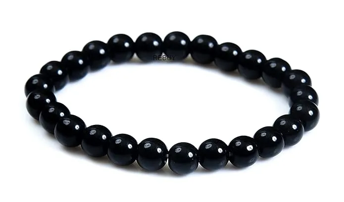 Natural Black Aventurine Bead Bracelet f...