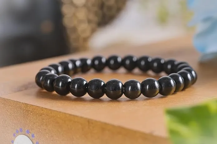 Natural Black Aventurine Bead Bracelet for Men & Women | Healing Crystal Bracelet for Luck, Prosperity & Positive Energy
