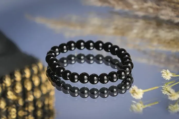 Natural Black Aventurine Bead Bracelet for Men & Women | Healing Crystal Bracelet for Luck, Prosperity & Positive Energy
