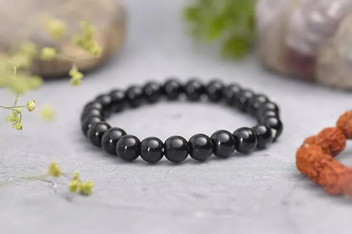 Natural Black Aventurine Bead Bracelet for Men & Women | Healing Crystal Bracelet for Luck, Prosperity & Positive Energy