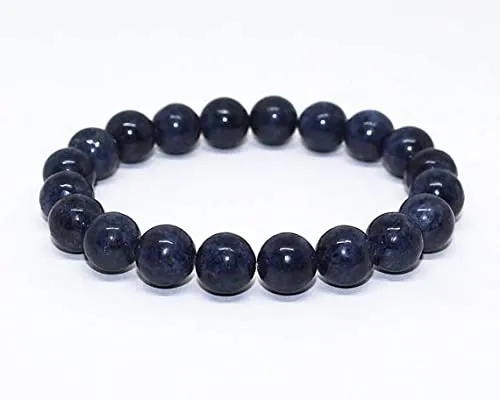 Natural Blue Aventurine Bead Bracelet for Men & Women | Healing Crystal Bracelet for Luck, Prosperity & Positive Energy