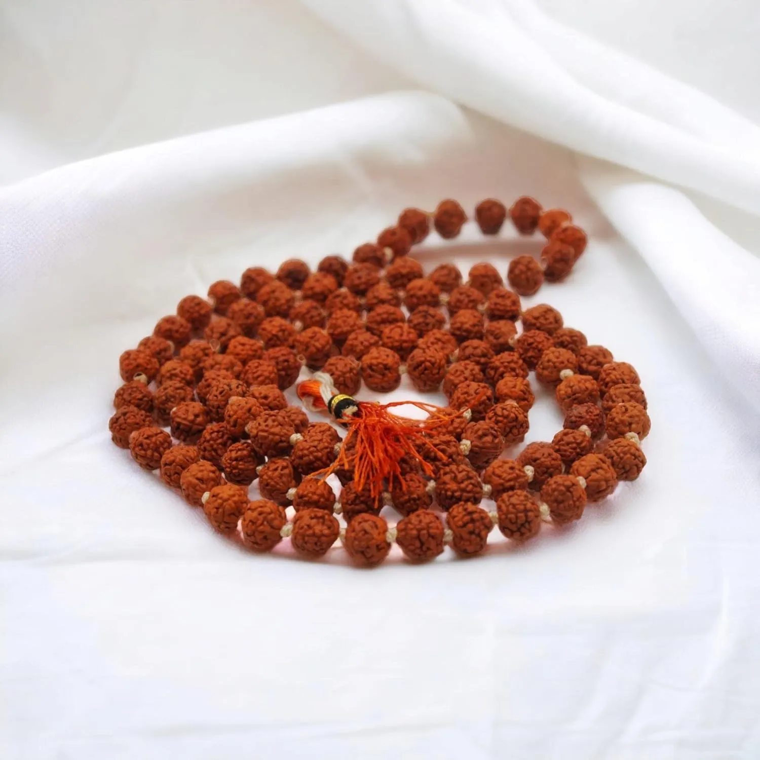 Original 5 Mukhi Rudraksha Mala (Small Beads) | Natural Rudraksha Prayer Mala for Meditation, Japa, Yoga & Daily Wear