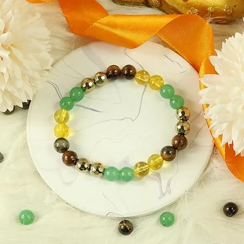 Natural Stone Bead Bracelet for Men & Wo...