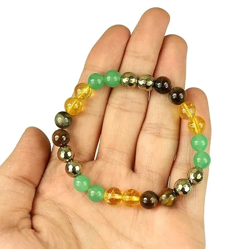 Natural Stone Bead Bracelet for Men & Women | Handmade Gemstone Bracelet for Daily Wear