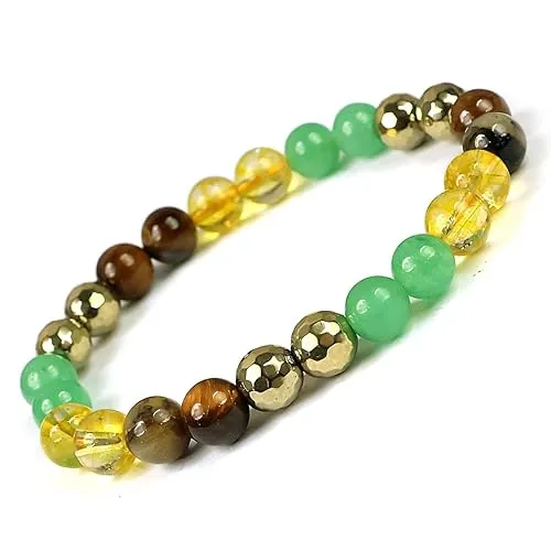 Natural Stone Bead Bracelet for Men & Women | Handmade Gemstone Bracelet for Daily Wear