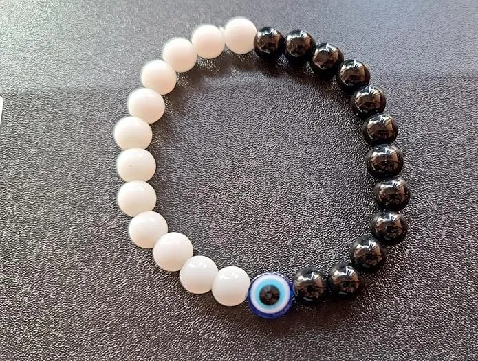 White Selenite Crystal Bracelet for Men...