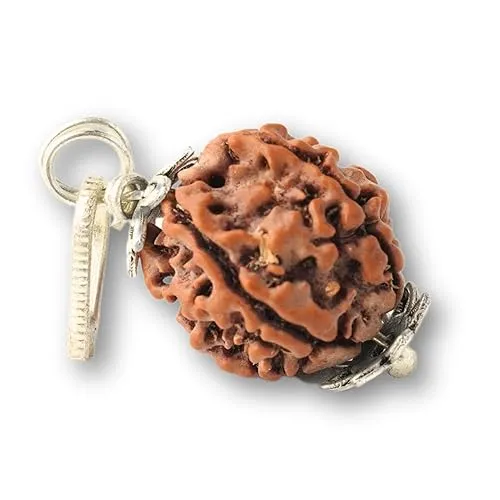 Natural Rudraksha Cap Pendant for Men &...