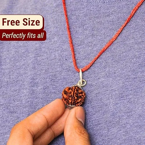 Natural Rudraksha Cap Pendant for Men & Women